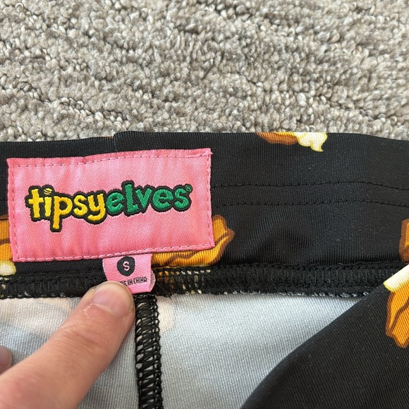 Tipsy Elves pumpkin pie thanksgiving leggings small - Picture 4 of 6